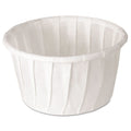 Dart Treated Paper Souffle Portion Cups, 1.25 oz, White, 250/Bag, 20 Bags/Carton
