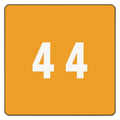 Smead Numerical End Tab File Folder Labels, 4, 1.5 x 1.5, Orange, 250/Roll