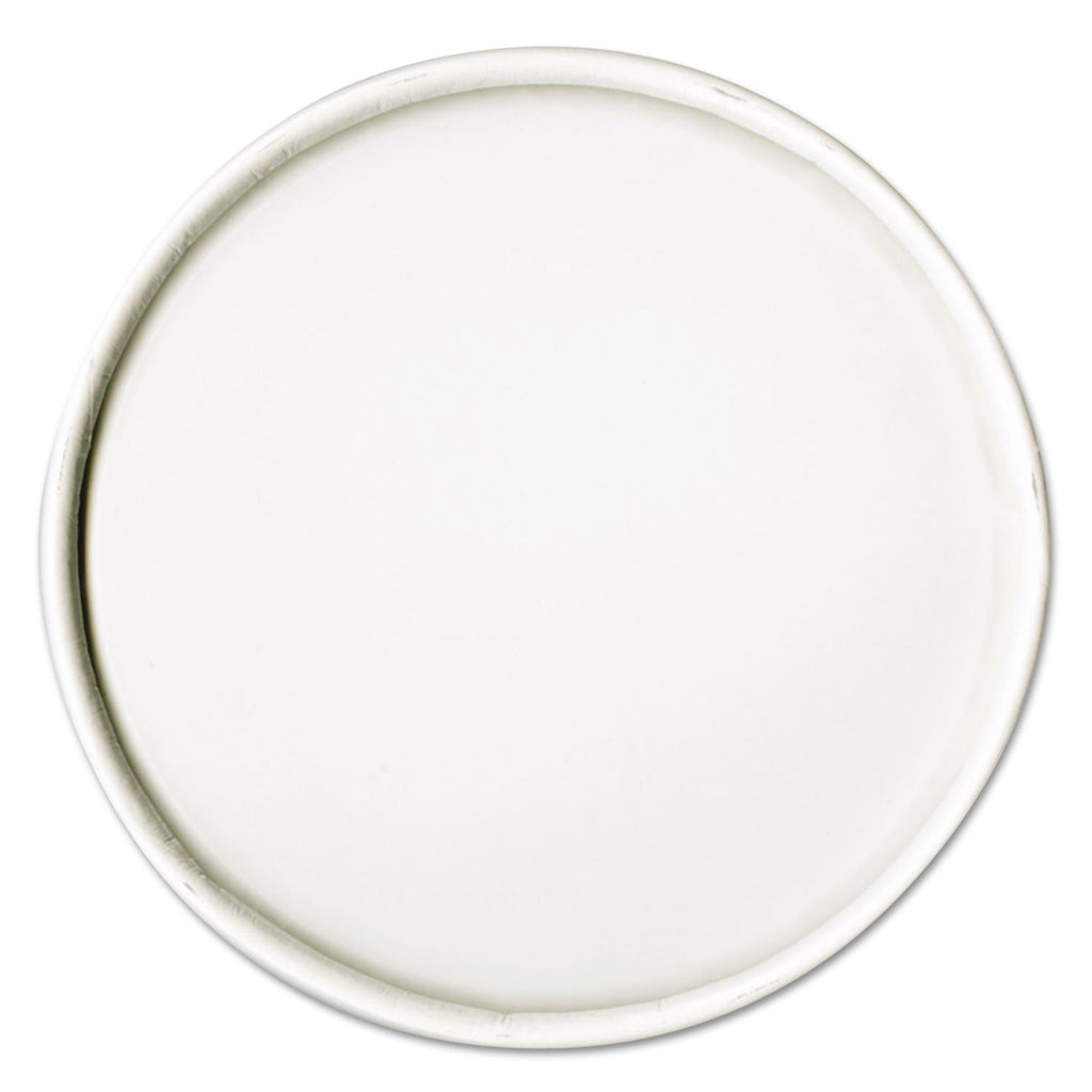 Dart Spiral-Wound Paper Hot Cup Lids, Fits 16 oz Cups, White, 25/Sleeve, 20 Sleeves/Carton
