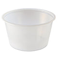 Fabri-Kal Portion Cups, 4 oz, Clear, 125/Sleeve, 20 Sleeves/Carton