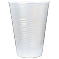 Fabri-Kal RK Ribbed Cold Drink Cups, 16 oz, Translucent, 50/Sleeve, 20 Sleeves/Carton