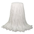 Boardwalk Banded Rayon Cut-End Mop Heads, White, 20 oz, 1 1/4" Headband, White, 12/Carton