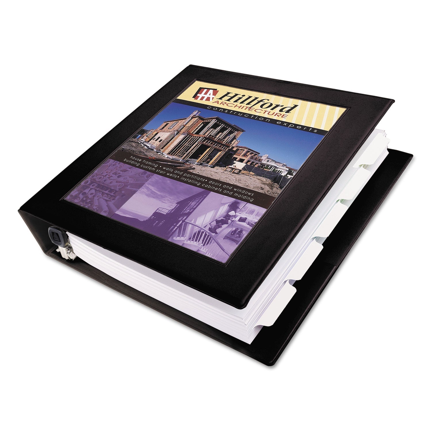 Avery Framed View Heavy-Duty Binders, 3 Rings, 1.5" Capacity, 11 x 8.5, Black