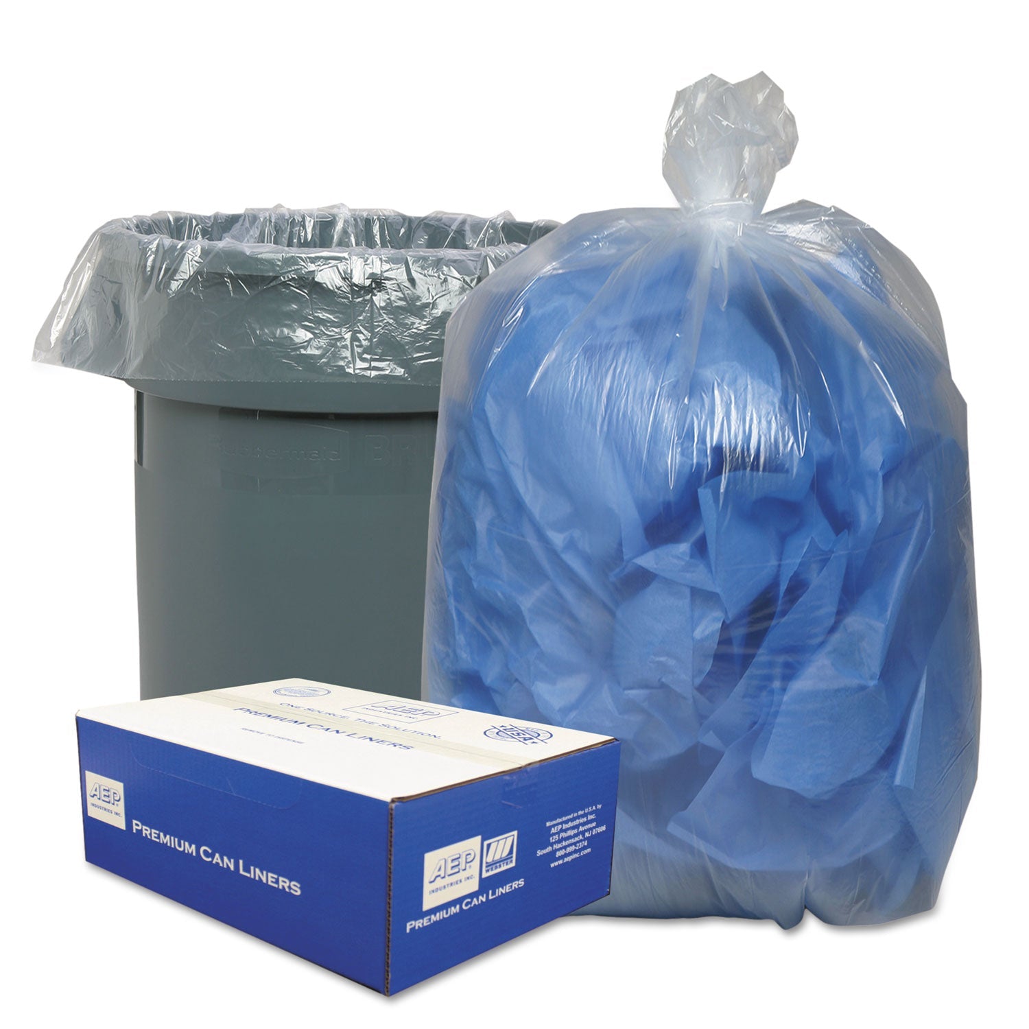 Classic Clear Linear Low-Density Can Liners, 30 gal, 0.71 mil, 30" x 36", Clear, 250/Carton