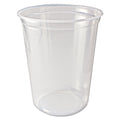 Fabri-Kal Microwavable Deli Containers, 32 oz, 4.6 Diameter x 5.6 h, Clear, Plastic, 500/Carton