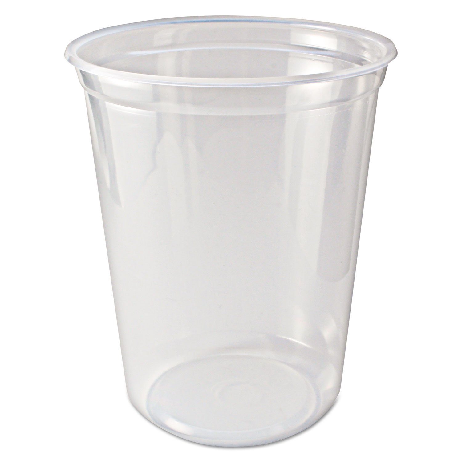 Fabri-Kal Microwavable Deli Containers, 32 oz, 4.6 Diameter x 5.6 h, Clear, Plastic, 500/Carton