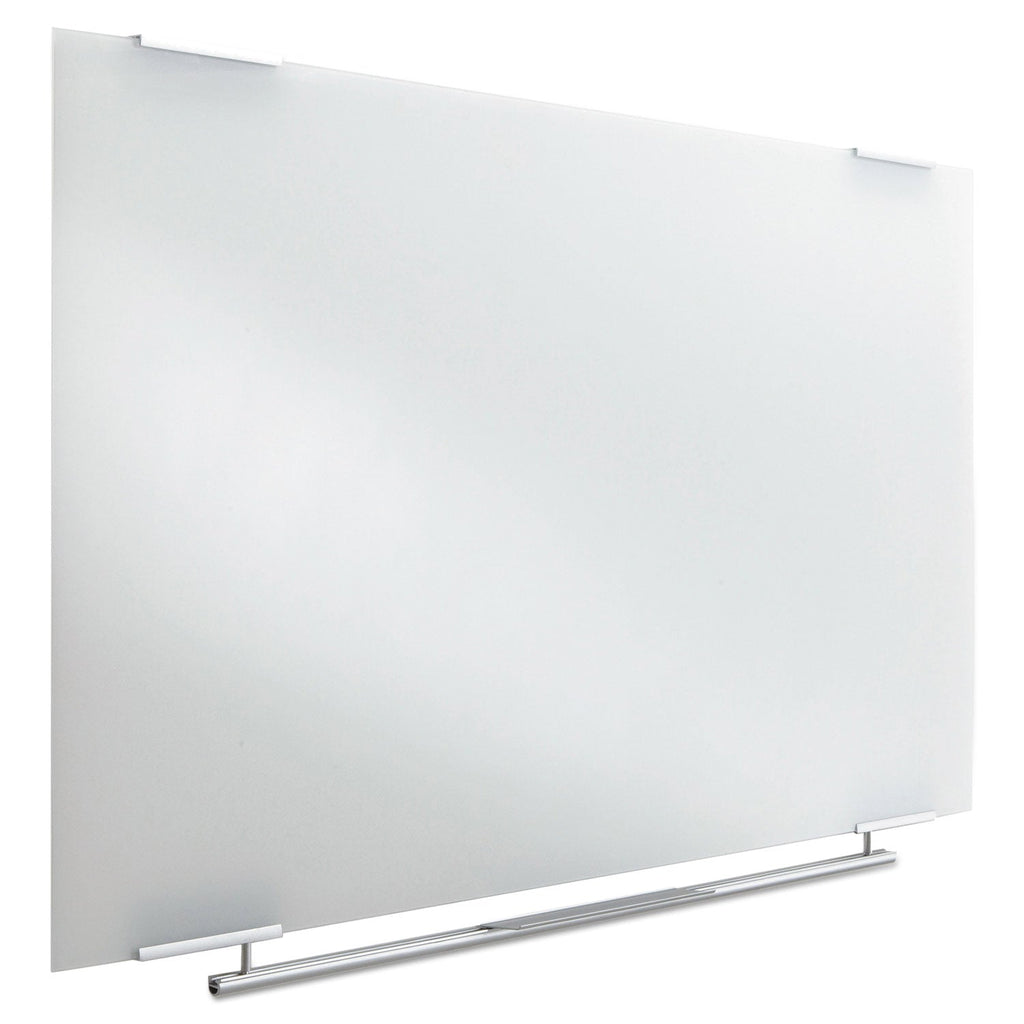 Iceberg Clarity Glass Dry Erase Board with Aluminum Trim, Frameless, 72 x 36
