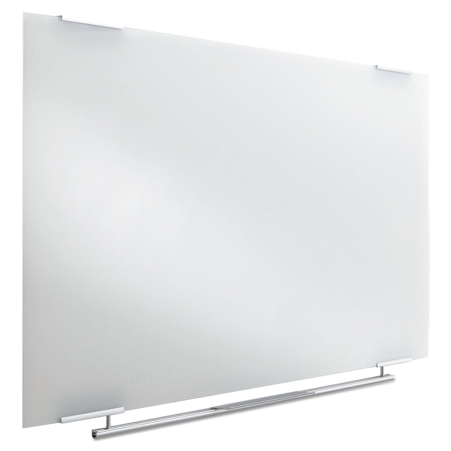 Iceberg Clarity Glass Dry Erase Board with Aluminum Trim, Frameless, 72 x 36