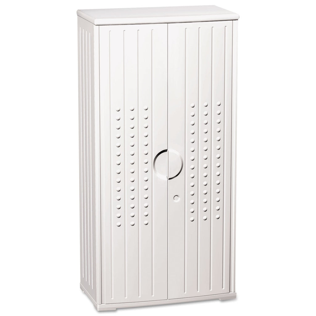 Iceberg Rough n Ready Storage Cabinet, Three-Shelf, 33 x 18 x 66, Platinum