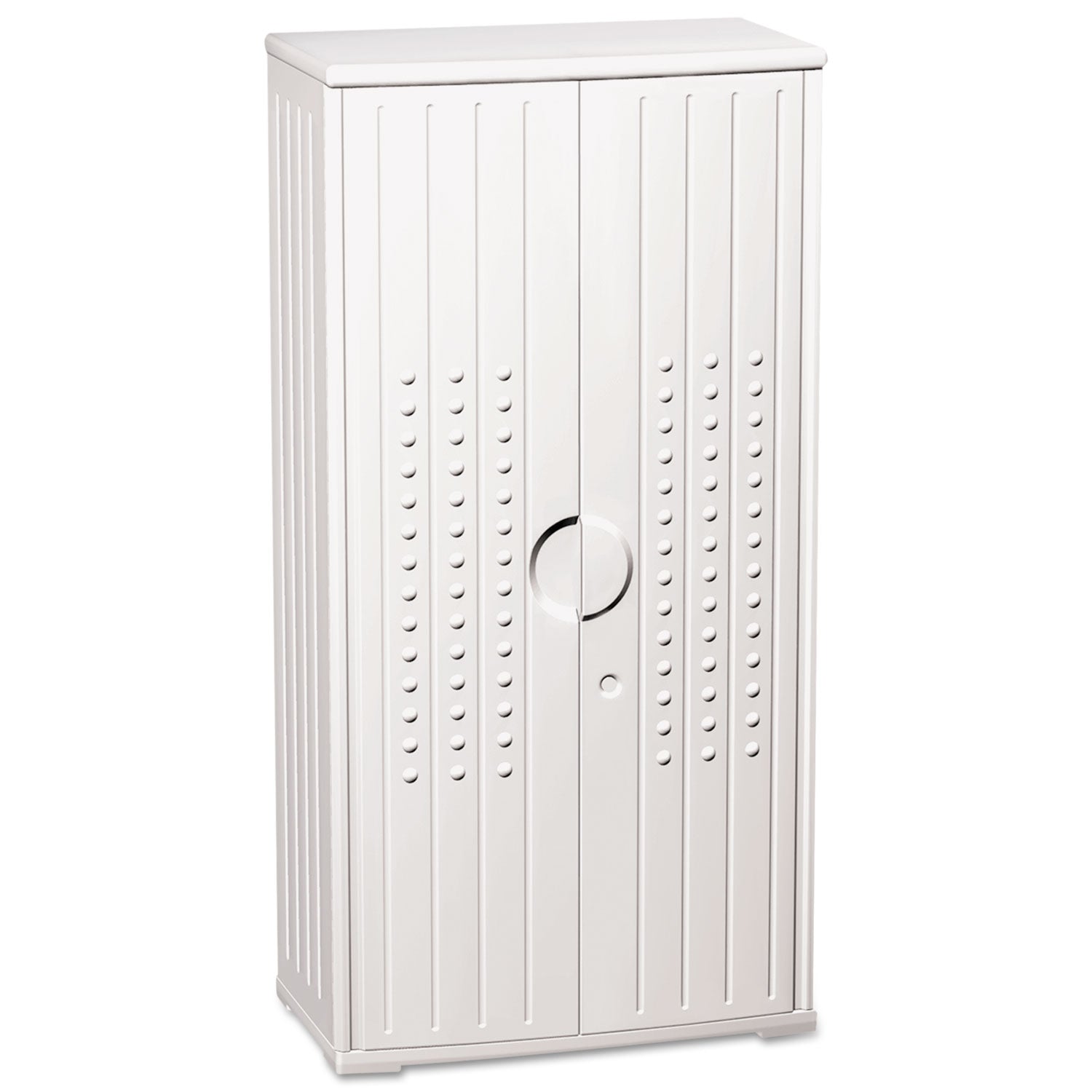 Iceberg Rough n Ready Storage Cabinet, Three-Shelf, 33 x 18 x 66, Platinum