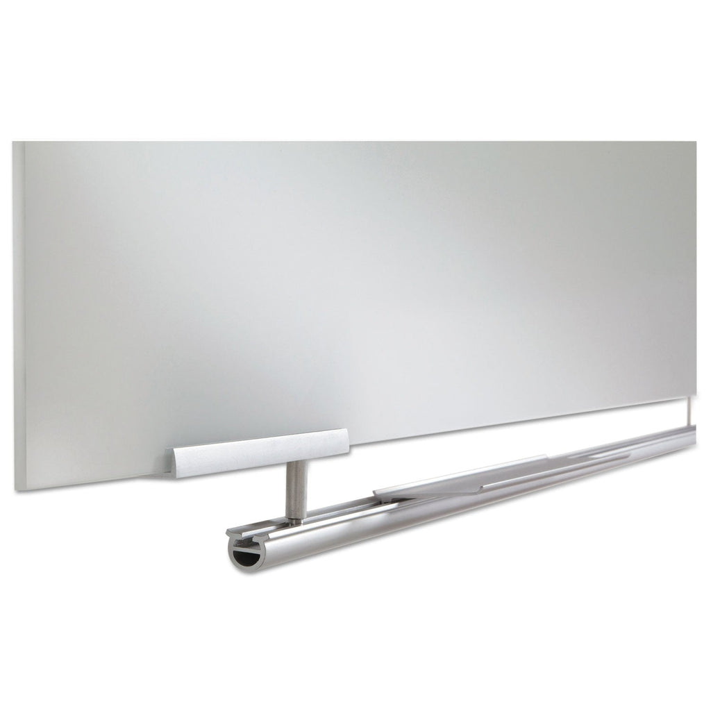 Iceberg Clarity Glass Dry Erase Board with Aluminum Trim, Frameless, 72 x 36