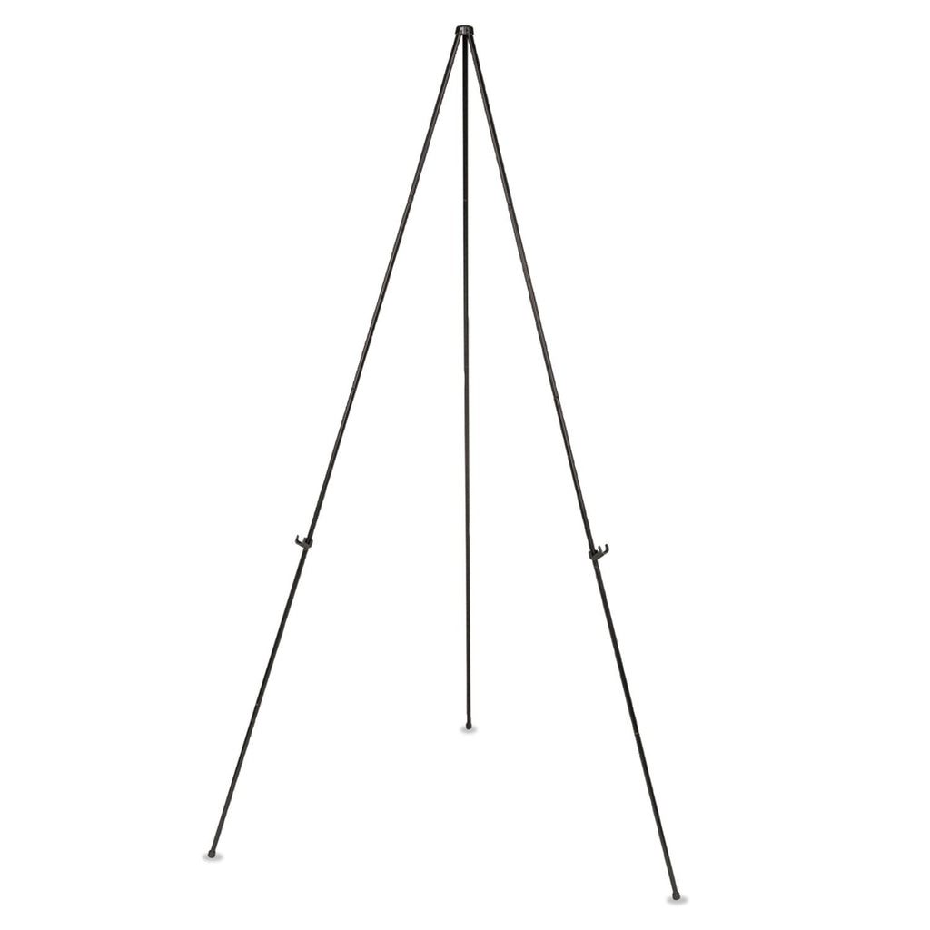 MasterVision Instant Easel, 61.5" High, Black, Steel, Lightweight