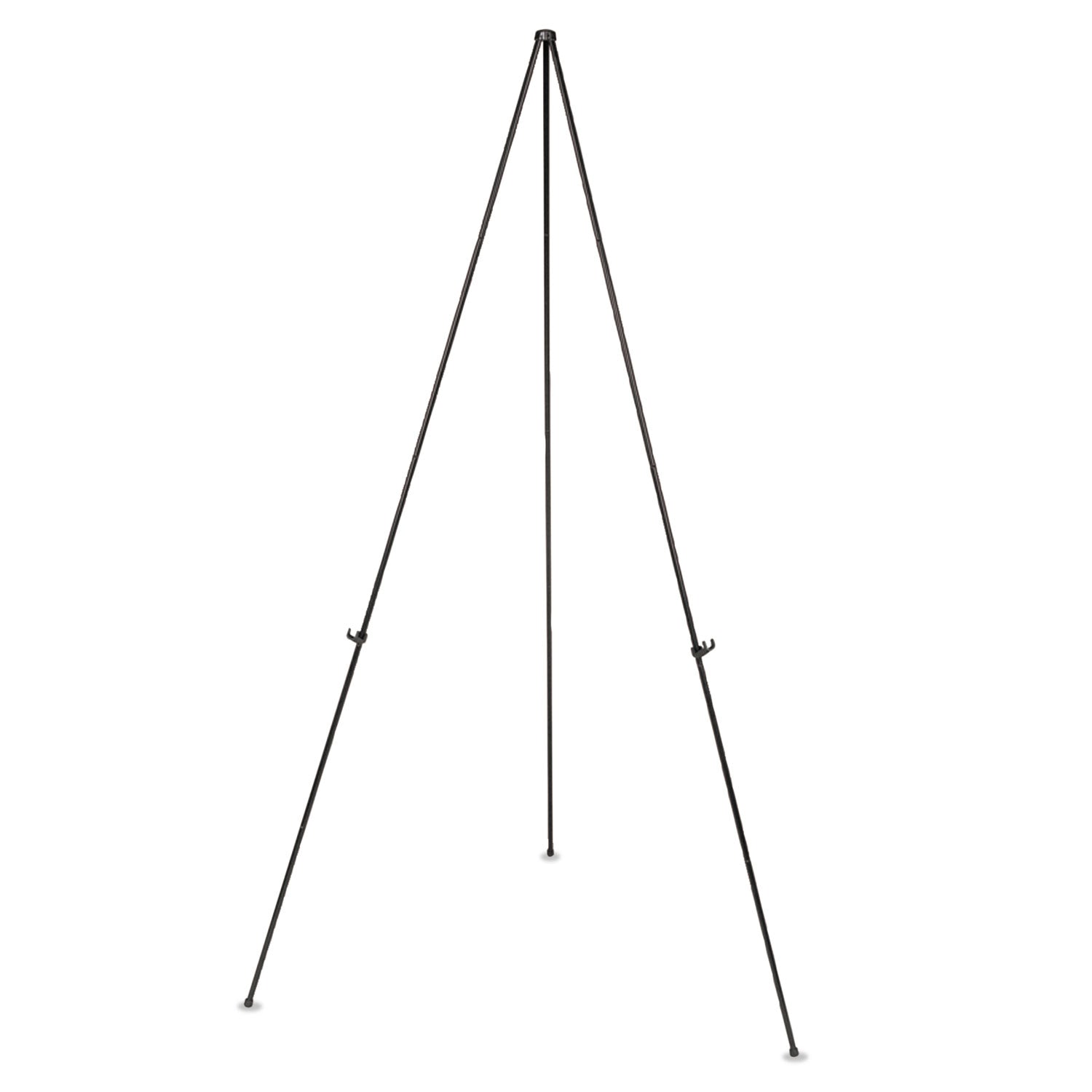 MasterVision Instant Easel, 61.5" High, Black, Steel, Lightweight