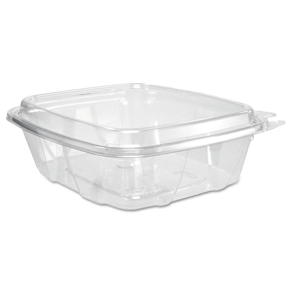 Dart ClearPac SafeSeal Tamper-Resistant/Evident Containers, Domed Lid, 24 oz, 6.4 x 2.3 x 7.1, Clear, Plastic, 100/Bag, 2 Bags/CT