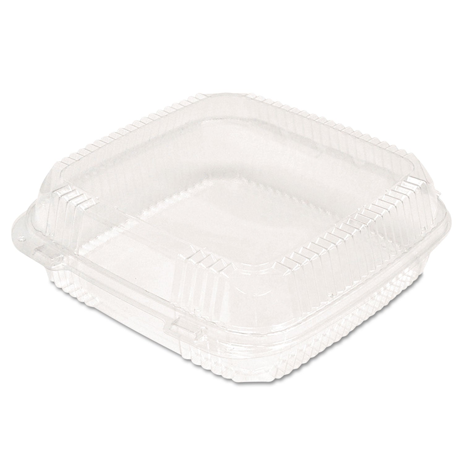 Pactiv Evergreen ClearView SmartLock Hinged Lid Container, 9.22 x 8.88 x 2.91, Clear, Plastic, 200/Carton