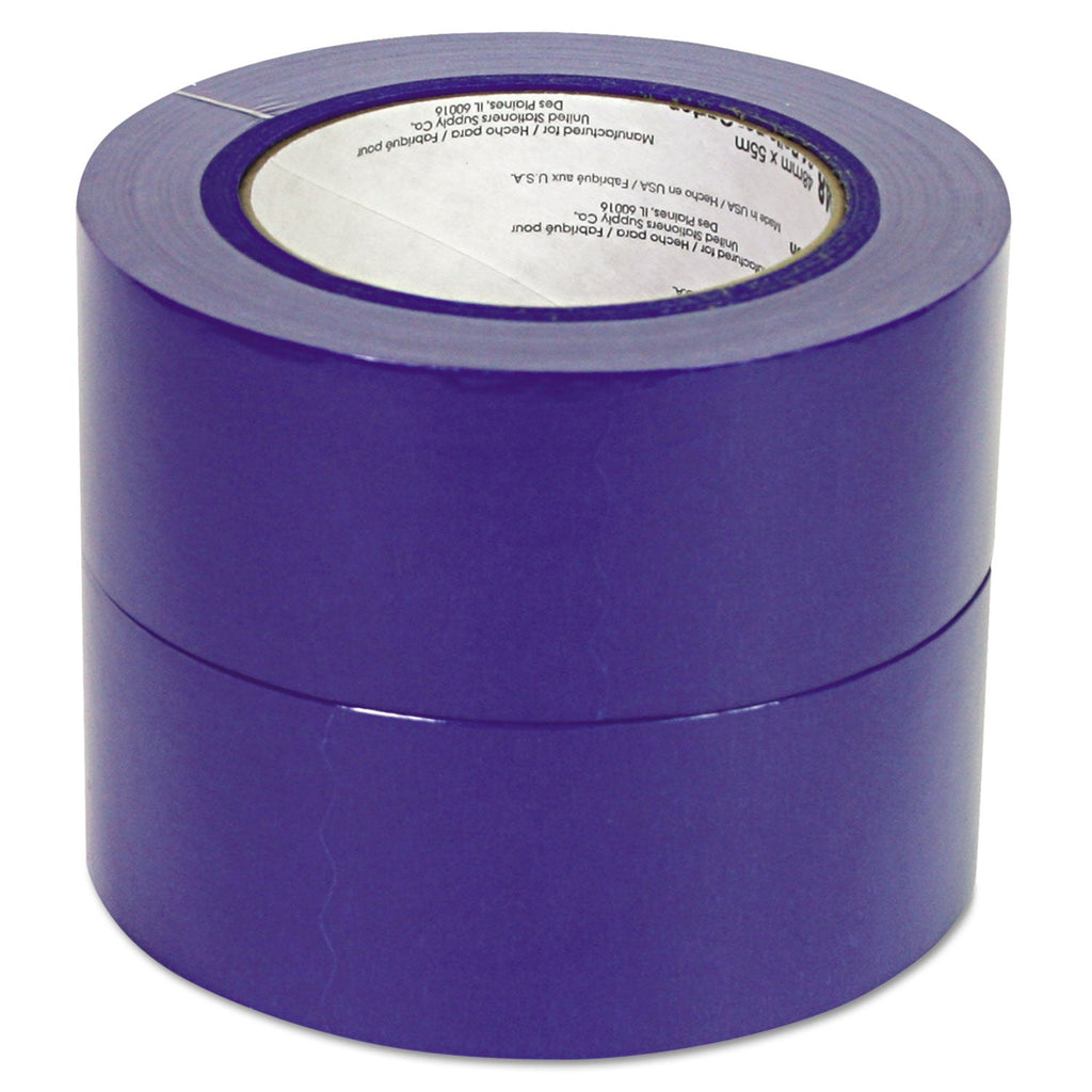 Universal Premium Blue Masking Tape with UV Resistance, 3" Core, 48 mm x 54.8 m, Blue, 2/Pack