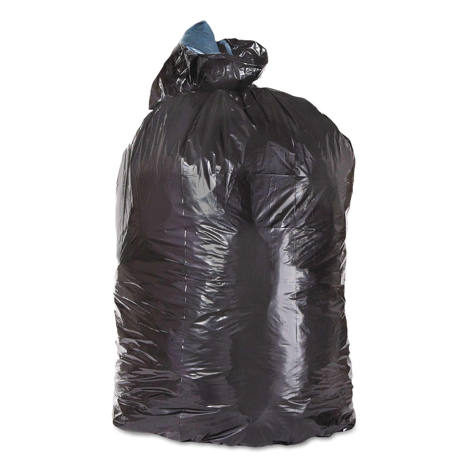 Trinity Plastics Low-Density Can Liners, 45 gal, 1.60 mil, 23" x 46", Black, 100/Carton