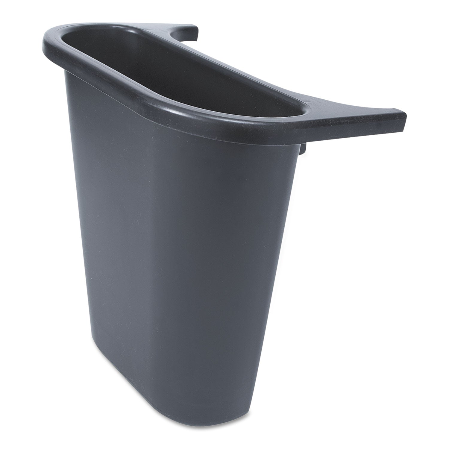 Rubbermaid Saddle Basket Recycling Bin, Rectangular, Black