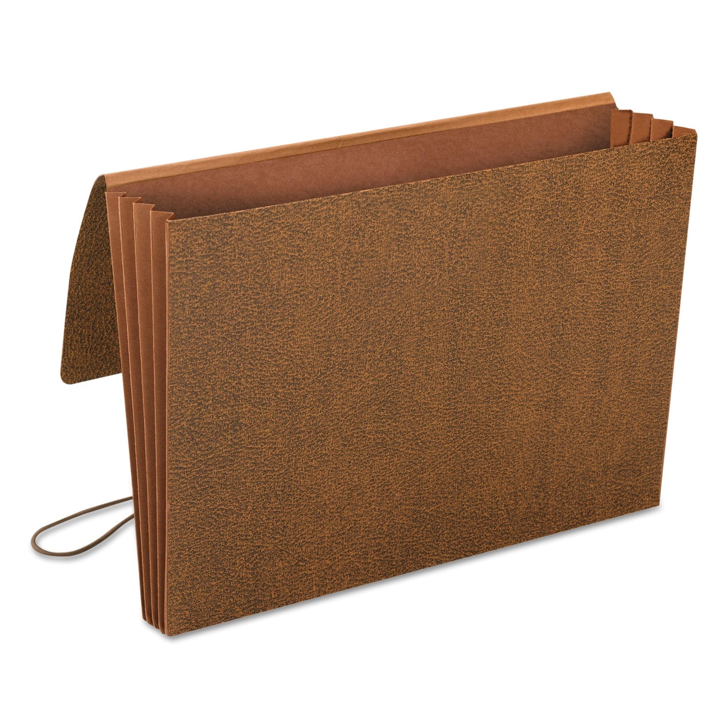 Smead Classic Expanding Wallets, 3.5" Expansion, 1 Section, Elastic Cord Closure, Legal Size, Redrope