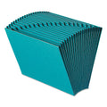 Smead Heavy-Duty Indexed Expanding Open Top Color Files, 21 Sections, 1/21-Cut Tabs, Letter Size, Teal
