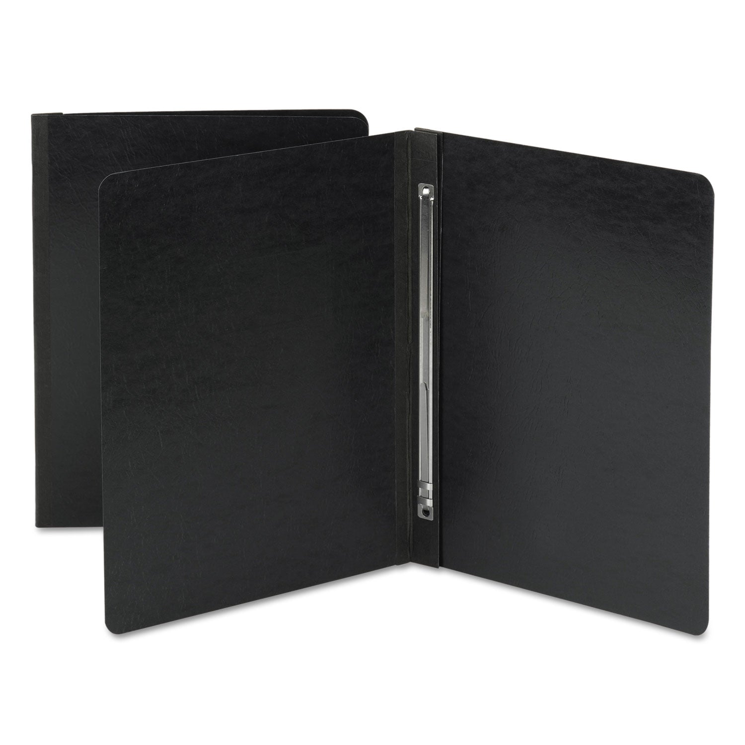 Smead Prong Fastener Premium Pressboard Report Cover, Two-Piece Prong Fastener 3" Capacity, 8.5 x 11, Black/Black