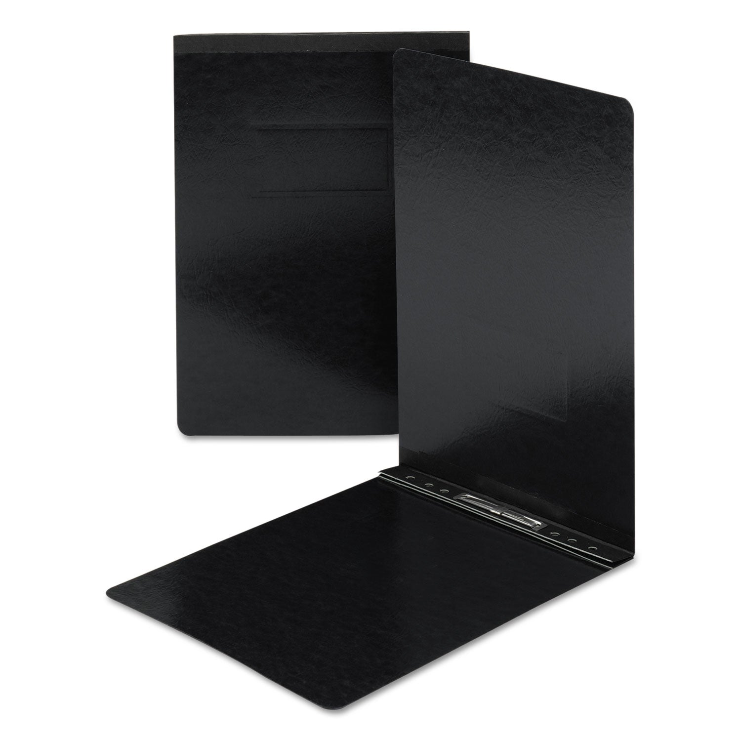 Smead Prong Fastener Premium Pressboard Report Cover, Two-Piece Prong Fastener, 3" Capacity, 11 x 17, Black/Black