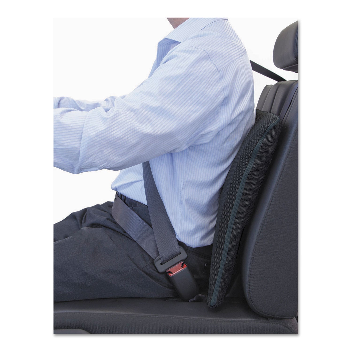 Master Caster The ComfortMakers Deluxe Seat/Back Cushion, Memory Foam, 17 x 2.75 x 17.5, Black