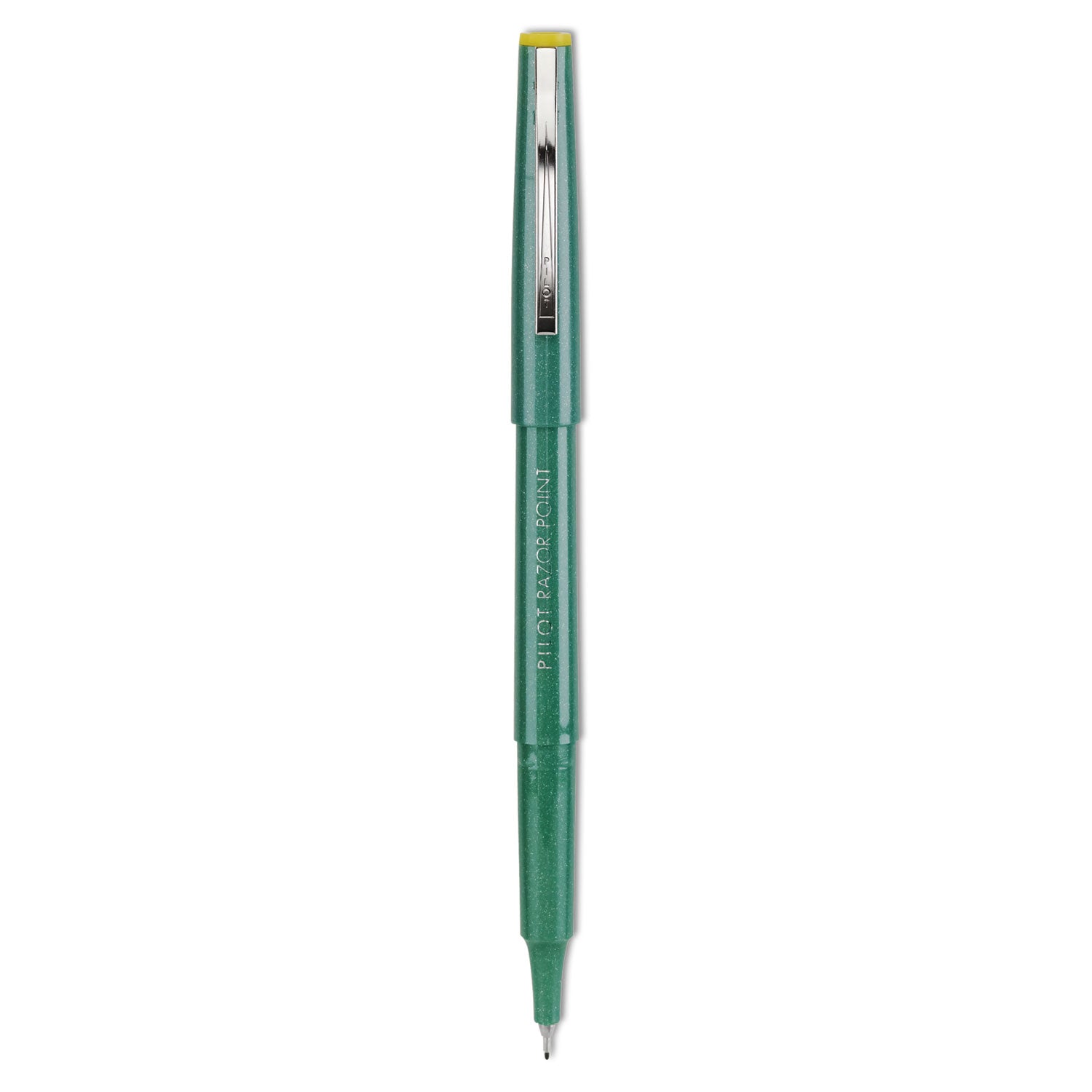 Pilot Razor Point Fine Line Porous Point Pen, Stick, Extra-Fine 0.3 mm, Green Ink, Green Barrel, Dozen