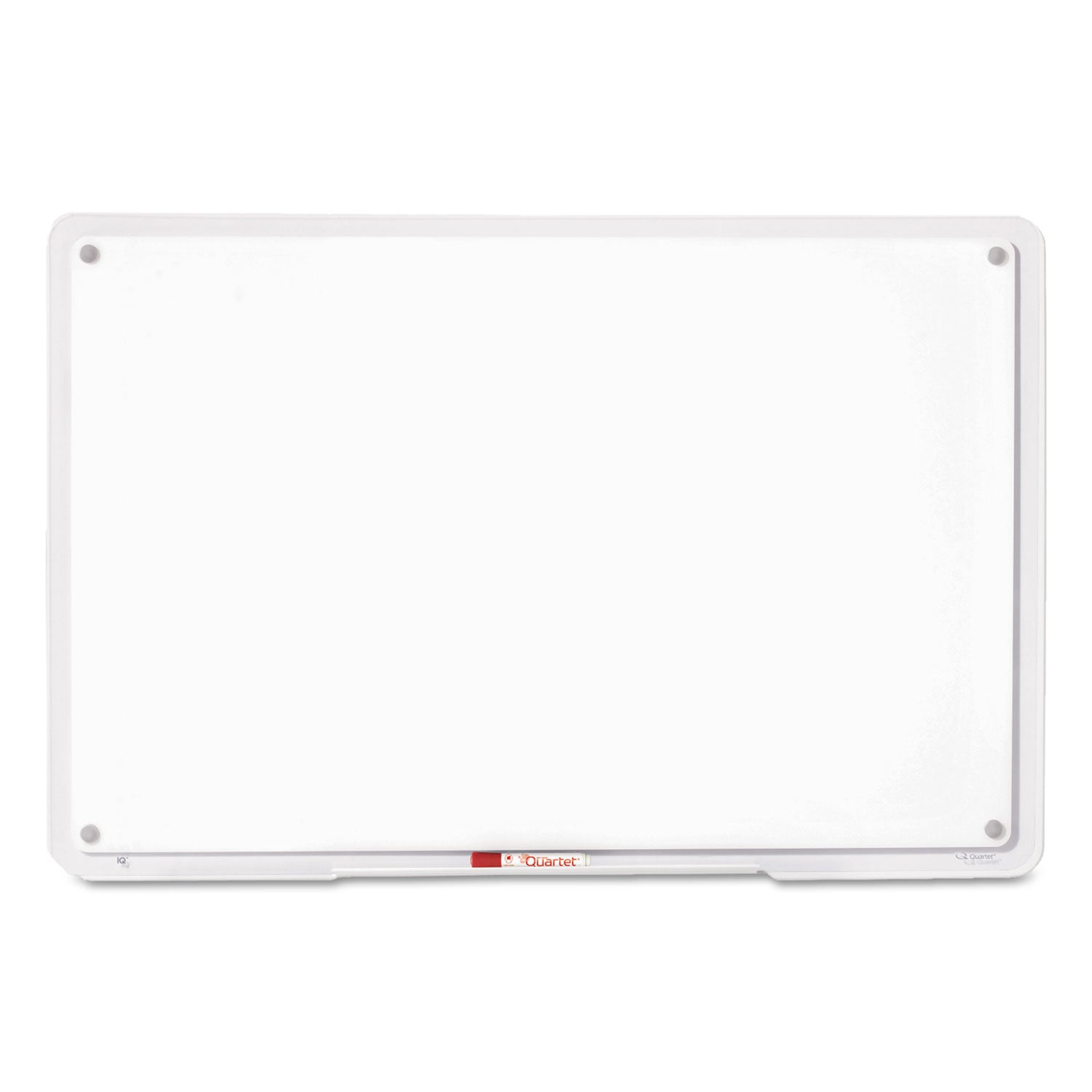 Quartet iQ Total Erase Board, 11 x 7, White, Clear Frame