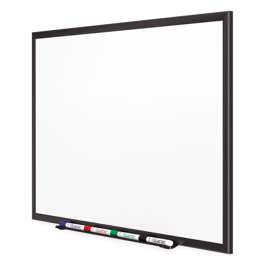 Quartet Classic Porcelain Magnetic Whiteboard, 36 x 24, Black Aluminum Frame