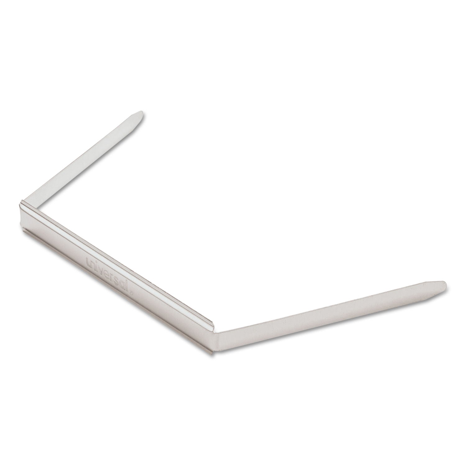 Universal Two-Piece Two-Prong Paper Fastener Bases, 2" Capacity, 2.75" Center to Center, Silver, 100/Box