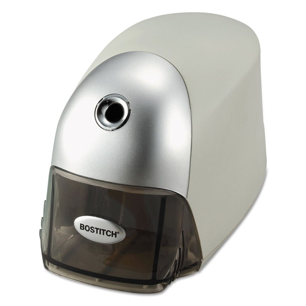 Bostitch QuietSharp Executive Electric Pencil Sharpener, AC-Powered, 4 x 7.5 x 5, Gray