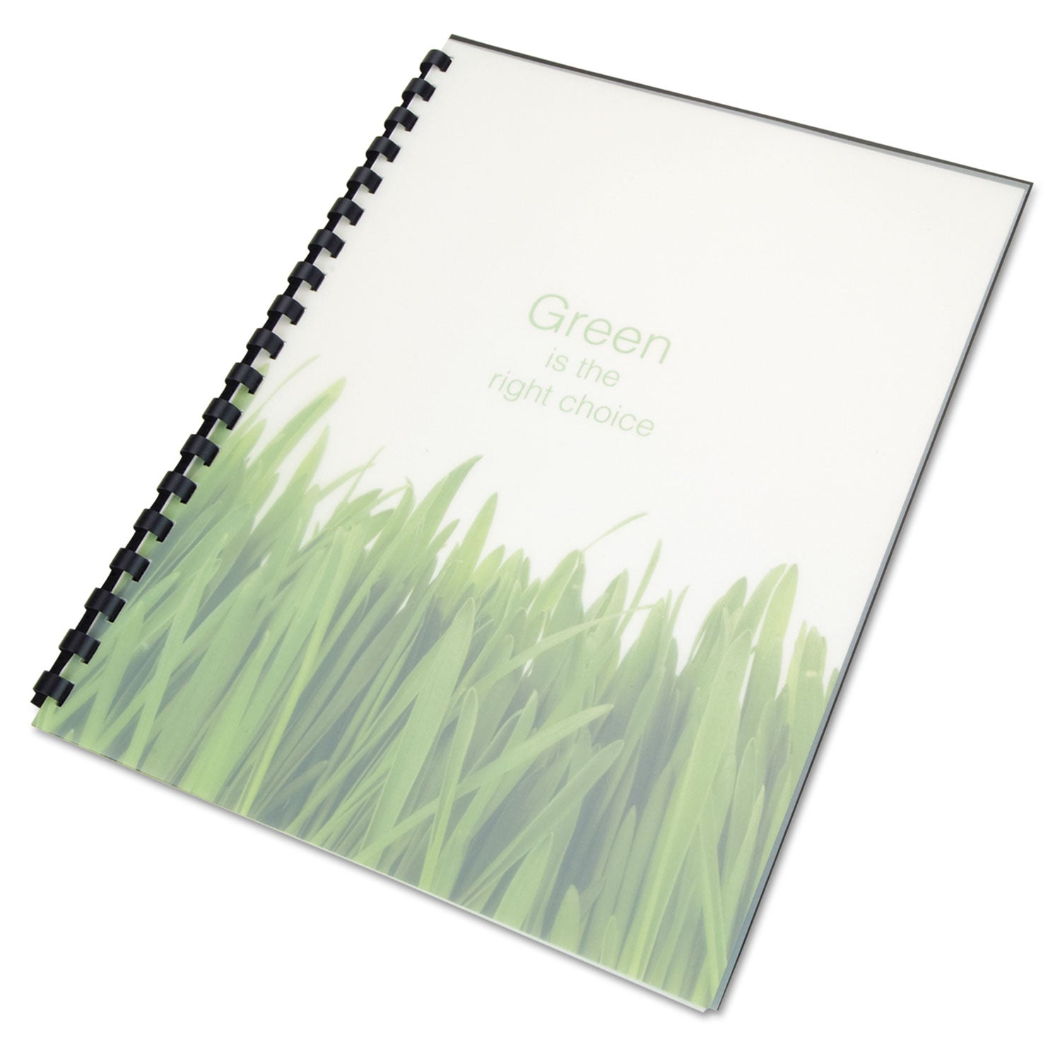 GBC 100% Recycled Poly Binding Cover, Frost, 11 x 8.5, Unpunched, 25/Pack