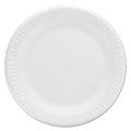 Dart Concorde Non-Laminated Foam Plates, 9" dia, White, 125/Pack