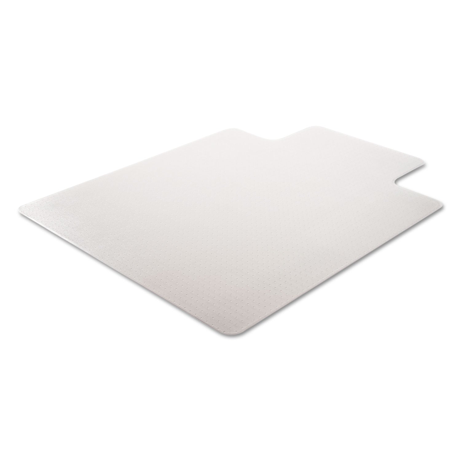 deflecto DuraMat Moderate Use Chair Mat for Low Pile Carpet, 46 x 60, Wide Lipped, Clear