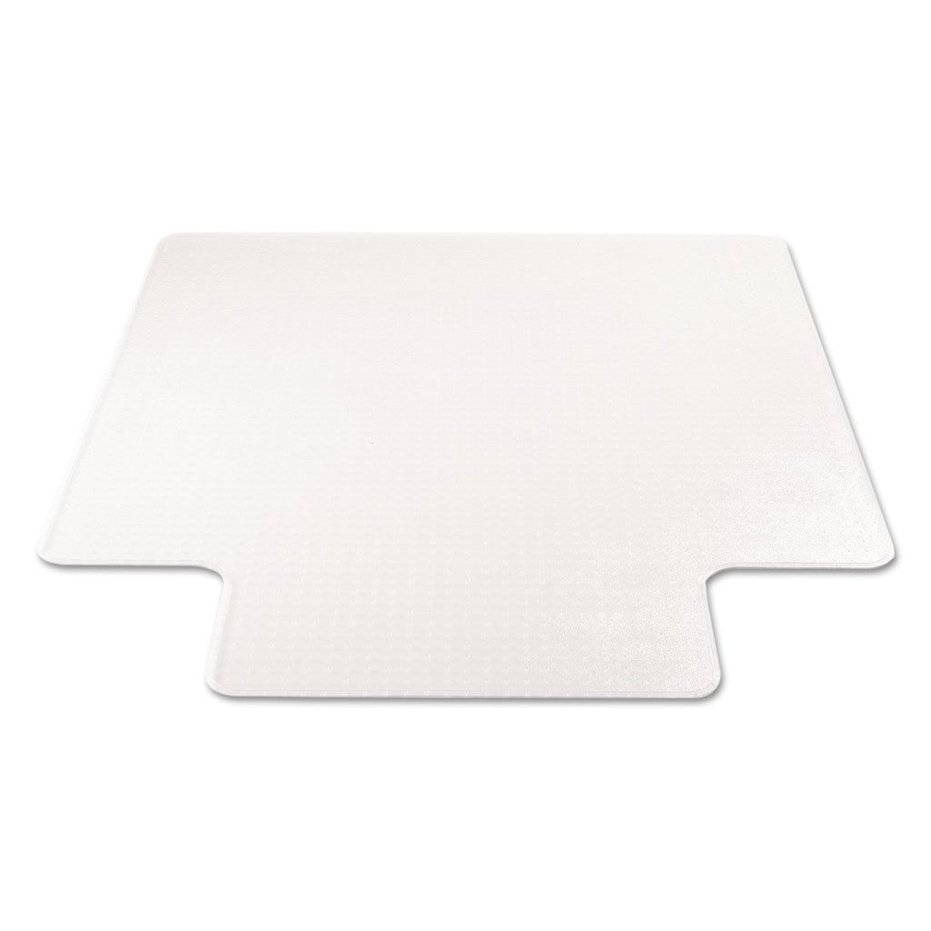 deflecto SuperMat Frequent Use Chair Mat for Medium Pile Carpet, 45 x 53, Wide Lipped, Clear
