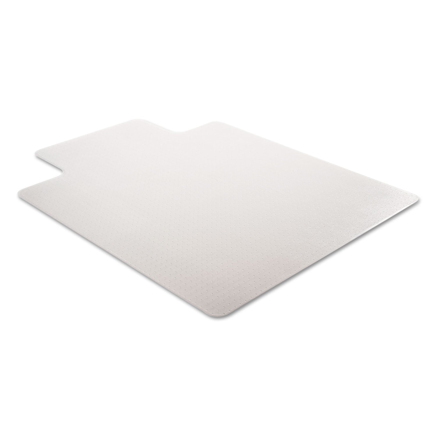 deflecto DuraMat Moderate Use Chair Mat for Low Pile Carpet, 46 x 60, Wide Lipped, Clear