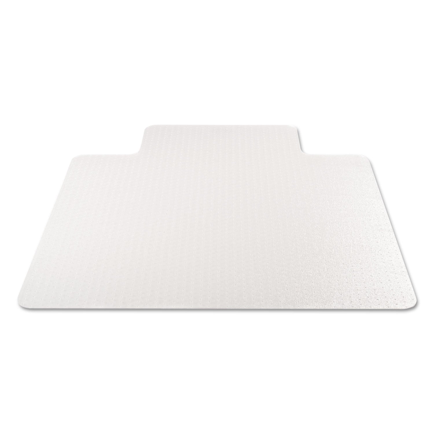 deflecto EconoMat Occasional Use Chair Mat for Low Pile Carpet, 45 x 53, Wide Lipped, Clear