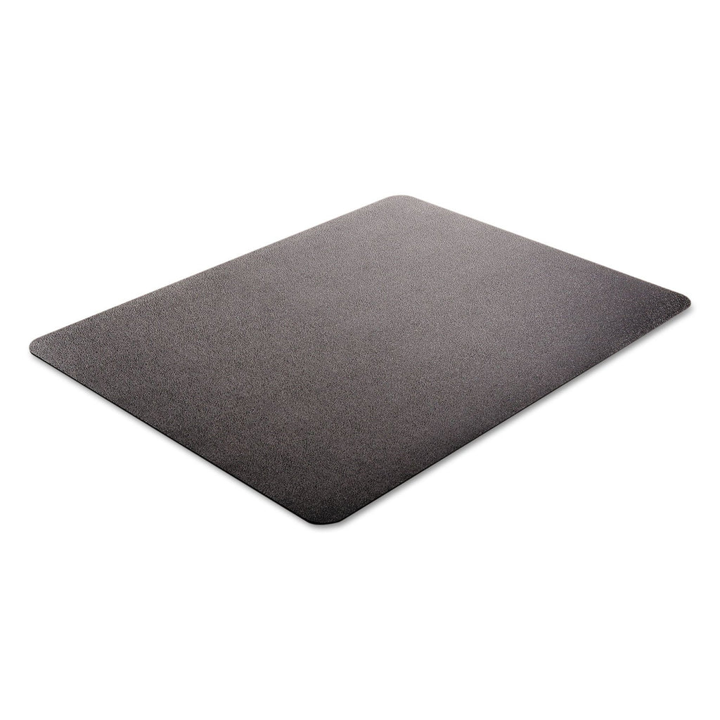 deflecto EconoMat Occasional Use Chair Mat for Low Pile Carpet, 46 x 60, Rectangular, Black