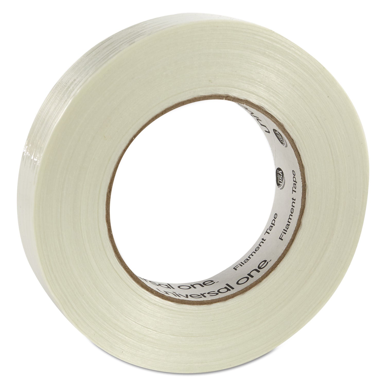 Universal 350# Premium Filament Tape, 3" Core, 24 mm x 54.8 m, Clear