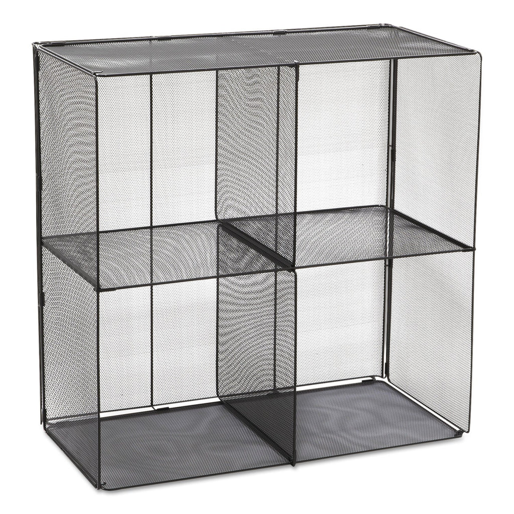 Safco Onyx Mesh Cube, 28.5w x 14.5d x 28.5h, Black