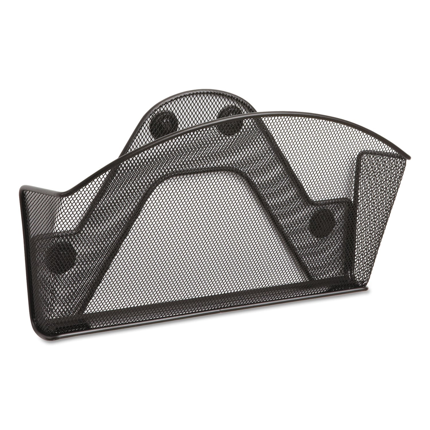 Safco Onyx Magnetic Mesh Panel Accessories, Single File Pocket, 13 x 4.25 x 7.25, Black
