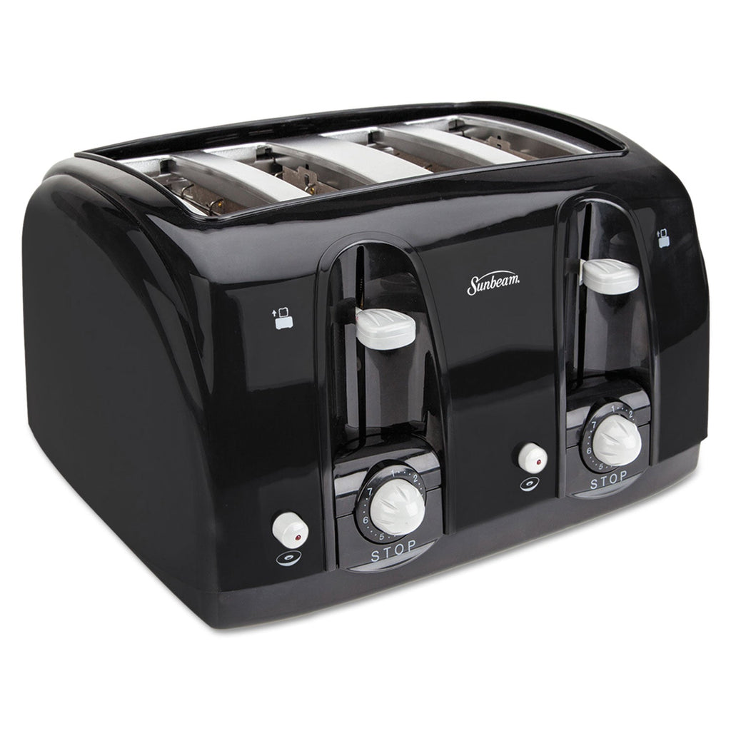 Sunbeam Extra Wide Slot Toaster, 4-Slice, 11.75 x 13.38 x 8.25, Black