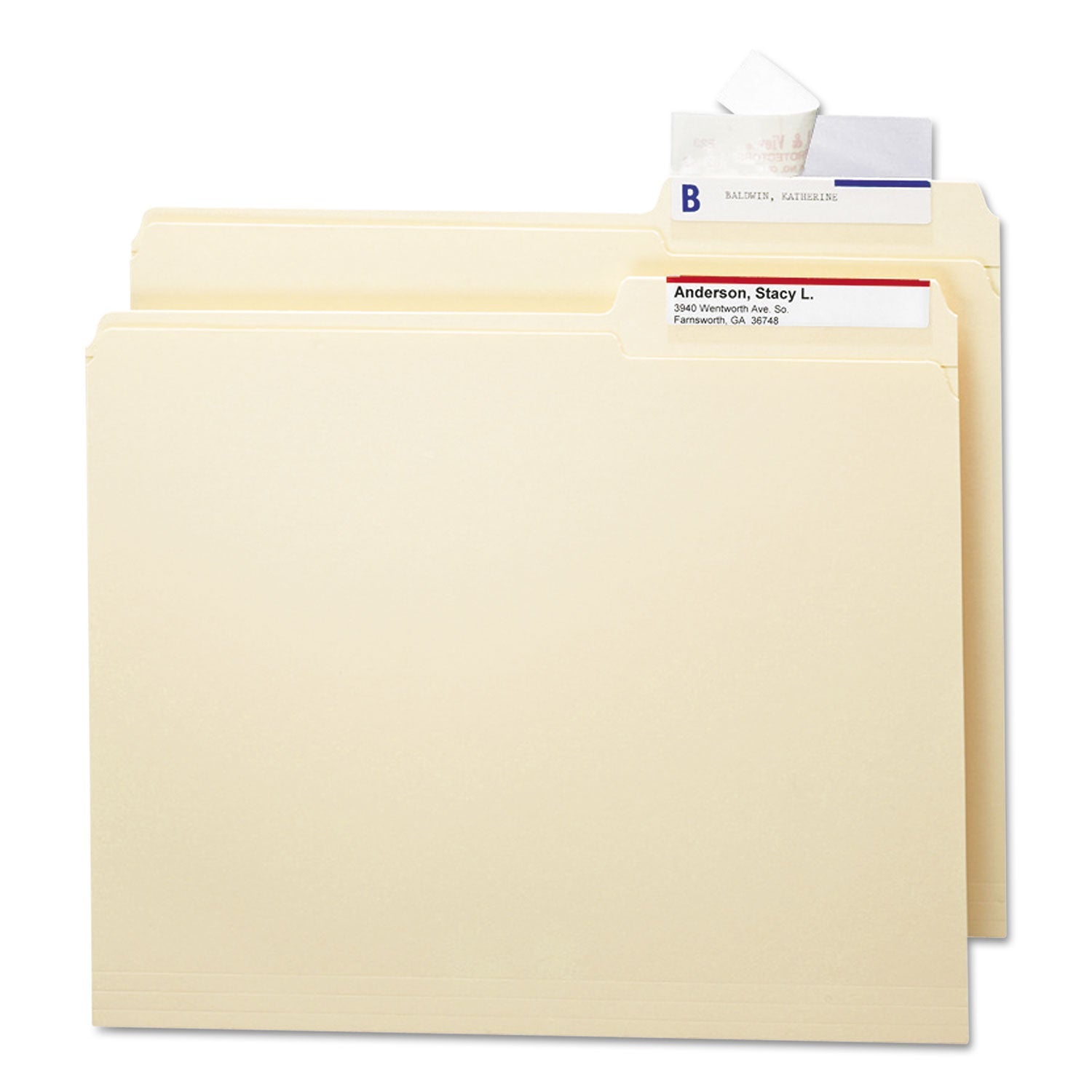 Smead Seal and View File Folder Label Protector, Clear Laminate, 3.5 x 1.69, 100/Pack