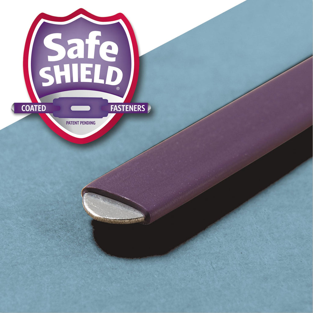 Smead Six-Section Pressboard Top Tab Classification Folders with SafeSHIELD Fasteners, 2 Dividers, Letter Size, Assorted, 10/Box
