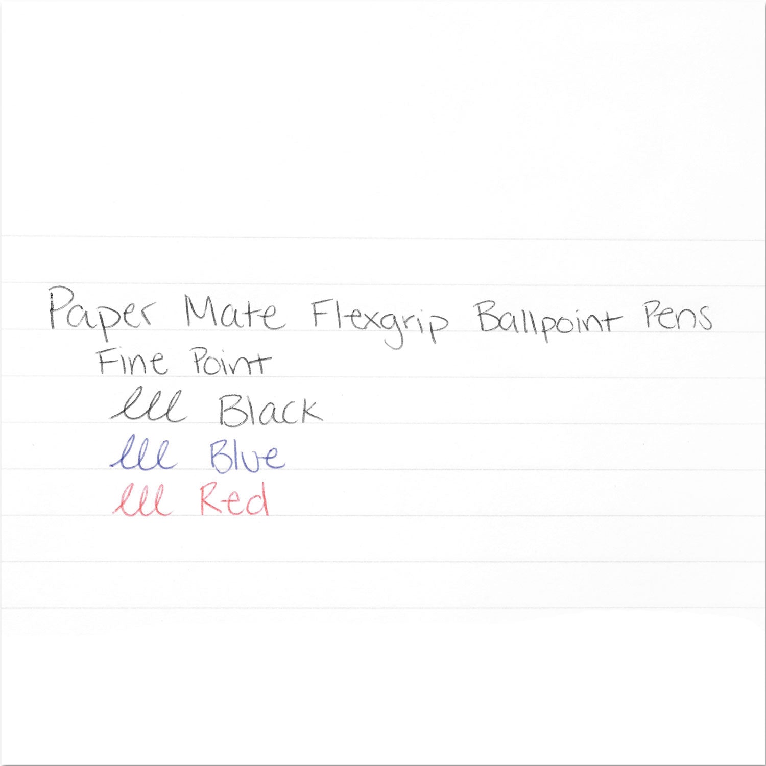 Paper Mate FlexGrip Ultra Ballpoint Pen, Stick, Fine 0.8 mm, Blue Ink, Blue Barrel, Dozen