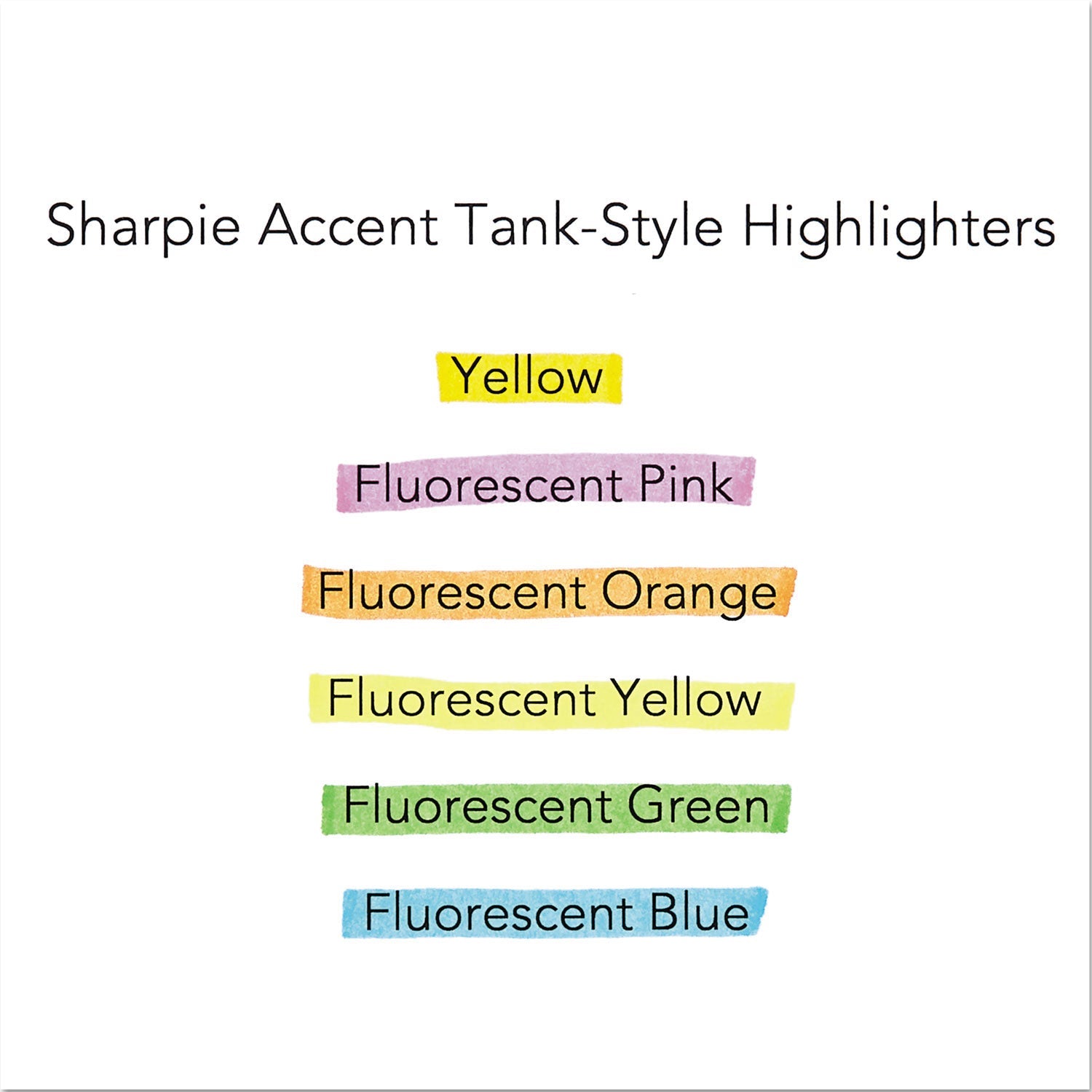 Sharpie Tank Style Highlighters, Orange Ink, Chisel Tip, Orange Barrel, Dozen