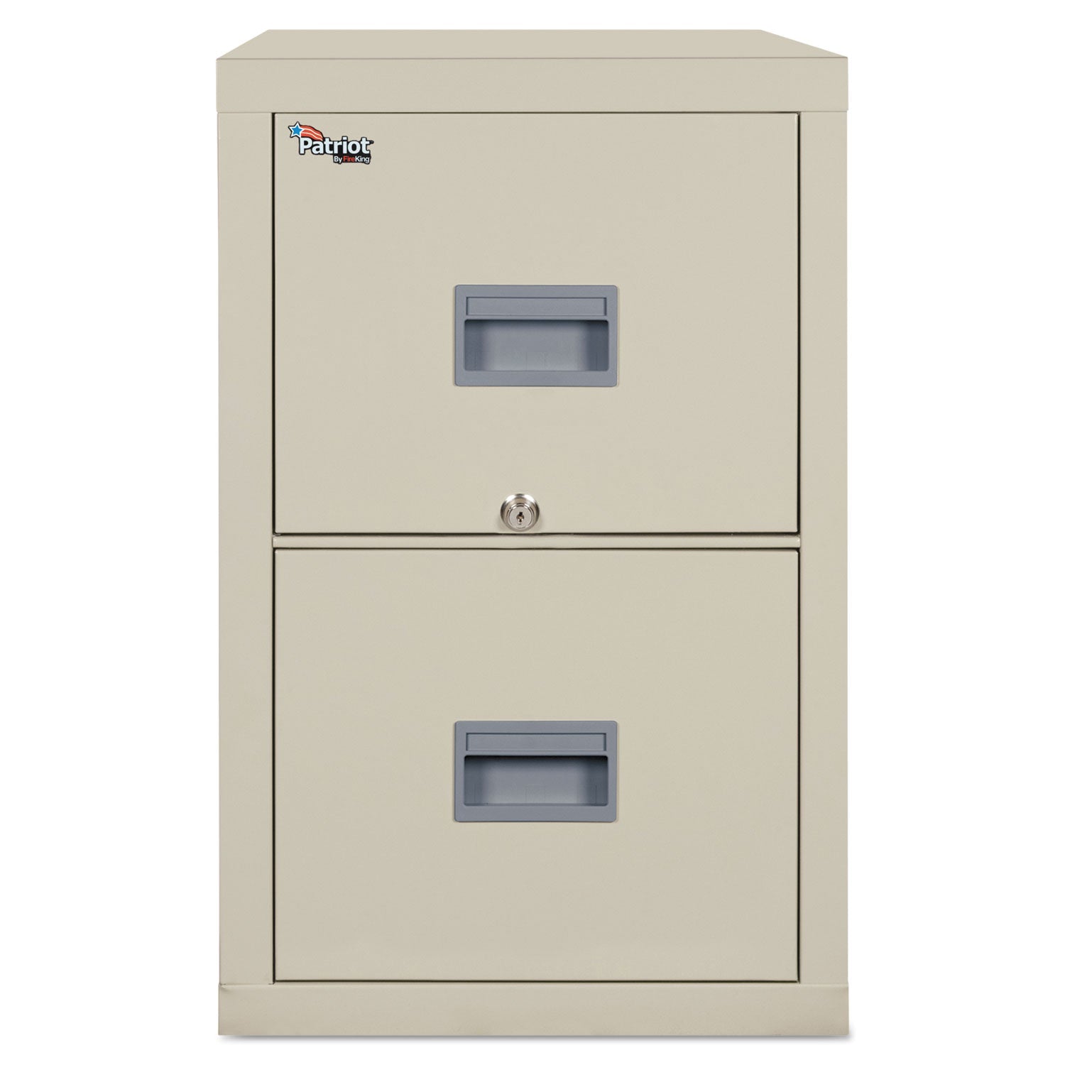 FireKing Patriot by FireKing Insulated Fire File, 1-Hour Fire Protection, 2 Legal/Letter File Drawers, Parchment, 17.75 x 25 x 27.75