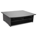 Rolodex Wood Tones Printer Stand, 21 x 18 x 6.5, Black