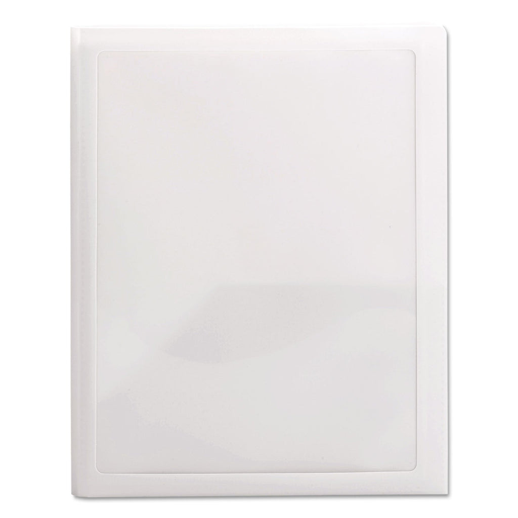 Smead Frame View Poly Two-Pocket Folder, 100-Sheet Capacity, 11 x 8.5, Clear/Oyster, 5/Pack